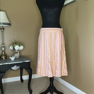 Vintage 90’s era Boho gored skirt; sz. 8